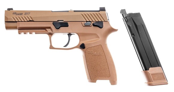 Страйкбольний пістолет Sig Sauer Air ProForce P320-M17 Green Gas кал. 6 мм ВВ. Tan (1625.02.18) фото 2