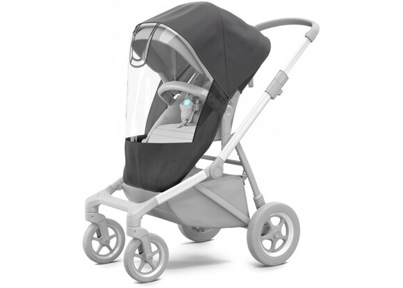 Дитячий візок з люлькою Thule Sleek Grey Melange (TH 11000006)  фото 6