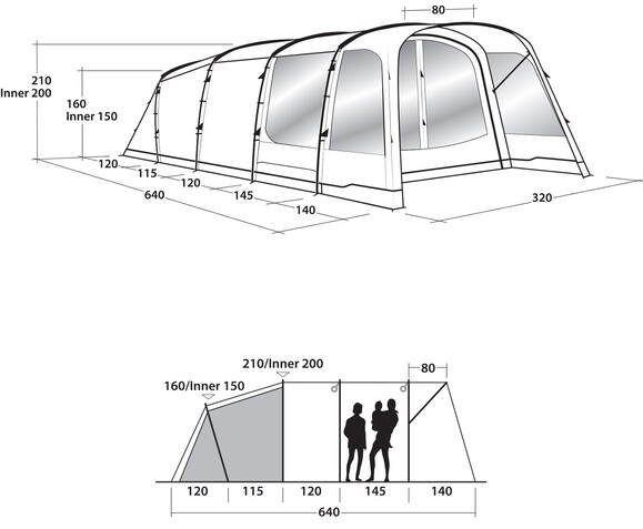 Палатка Outwell Greenwood 5 Green (111212) (928825) изображение 9