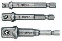 Переходники для головок, 3 шт. TOPEX (38D151)