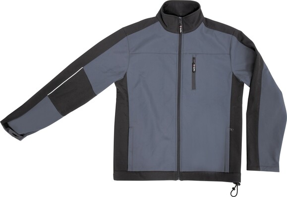 Куртка SoftShell чорно-темно-сіра Yato YT-79542 розмір L