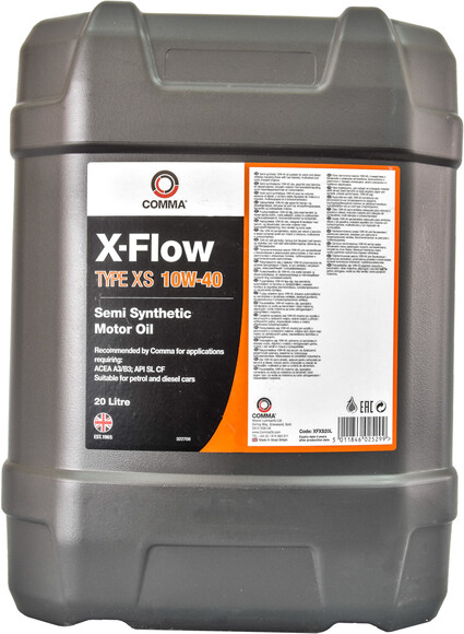 Моторное масло Comma X-Flow Type XS 10W-40, 20 л (XFXS20L)