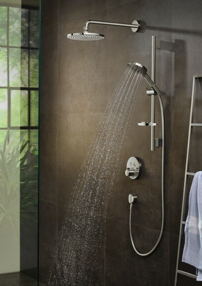 Термостат для душа Hansgrohe Shower Select S + скрытая часть Ibox Universal, хром (15743000+01800180) изображение 3