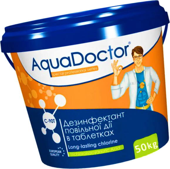 Дезинфектант AquaDoctor C-90T, хлор длительного действия, 50 кг (2490) изображение 2