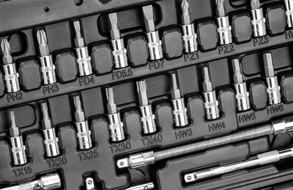 Набор торцевых головок Neo Tools, 1/4, 53 шт (10-006) изображение 3