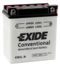 Акумулятор EXIDE EB5L-B, 5Ah/65A