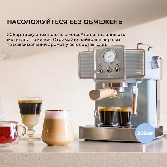 Кофеварка рожковая Cecotec Cumbia Power Espresso 20 Tradizionale (CCTC-01575) изображение 12