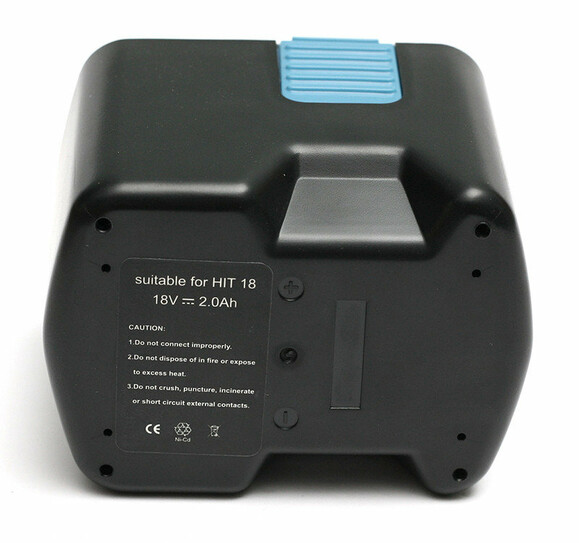 Акумулятор PowerPlant для шурупокрутів та електроінструментів HITACHI GD-HIT-18 (A), 18 V, 2 Ah, NICD (DV00PT0039) фото 2