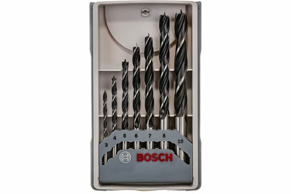 Набор сверл по дереву Bosch X-Pro Line 3-10 мм, 7 шт. (2607017034) изображение 4