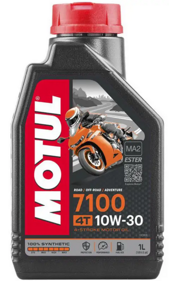 Моторное масло Motul 7100 4T, 10W30 1 л (104089)