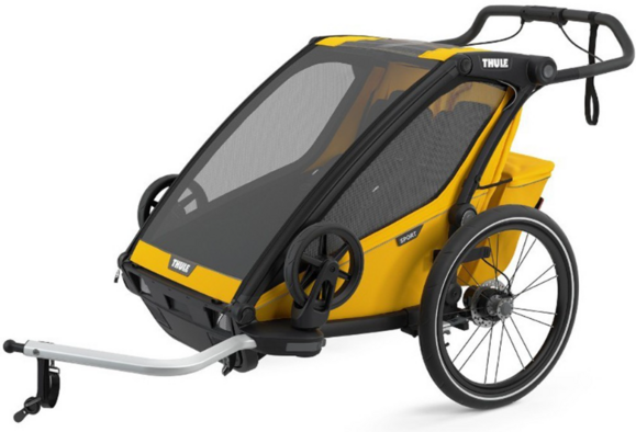 Дитячий візок Thule Chariot Sport Double Spectra Yellow (TH 10201024)  фото 2