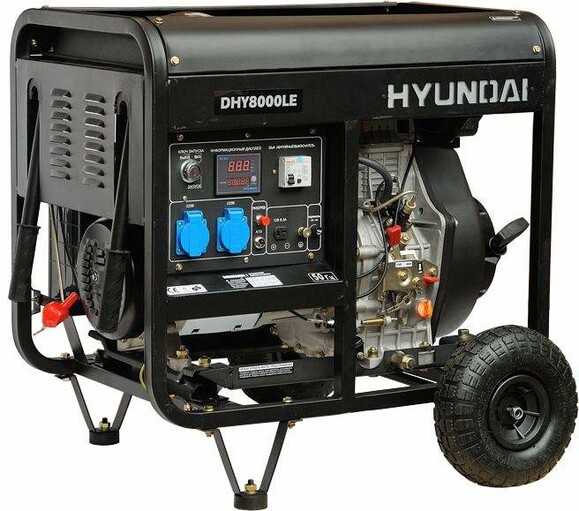Дизельный генератор Hyundai DHY 8000LE изображение 3