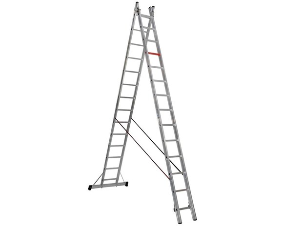 Двухсекционная алюминиевая лестница-стремянка VIRASTAR 2x14 ступеней (TSA8)