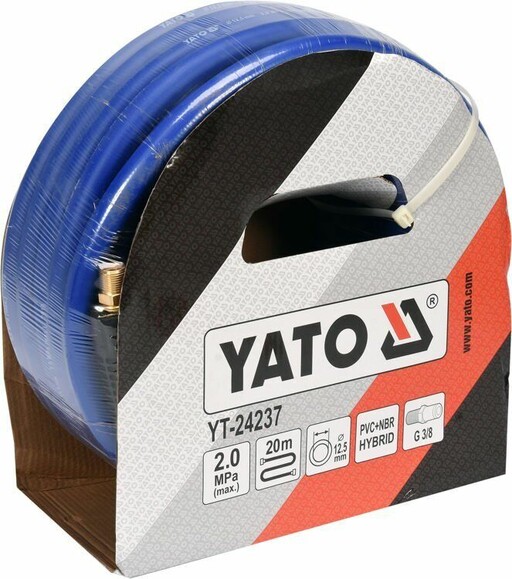 Шланг пневматичний гібридний Yato 12.5 мм x 20 м (YT-24237) фото 2