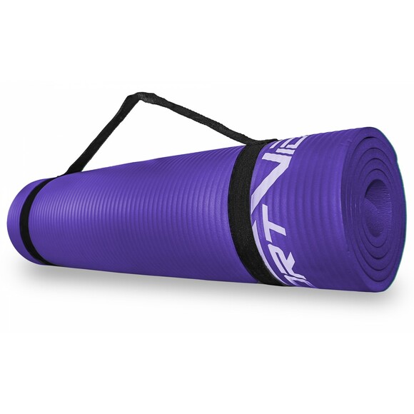 Килимок для йоги та фітнесу SportVida NBR Violet 1 см (SV-HK0068) фото 3
