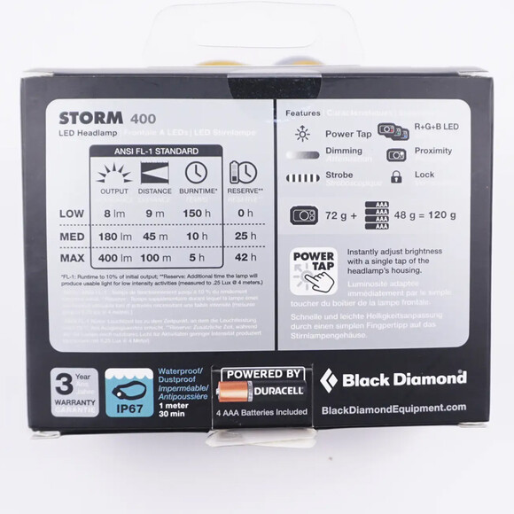Налобный фонарь Black Diamond Storm 400 Azul (BD 620658.4004) изображение 3