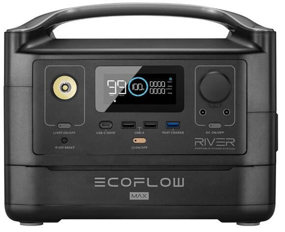 Зарядная станция EcoFlow River Max (576 Вт·ч / 600 Вт) изображение 2
