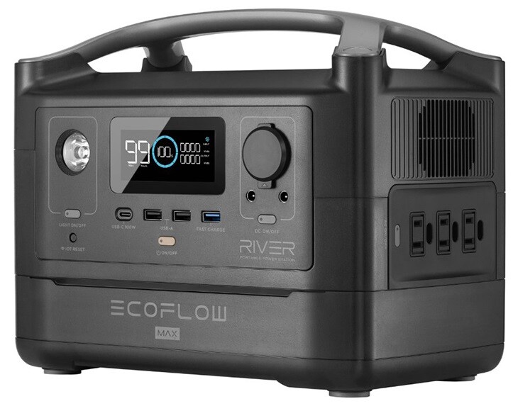 Зарядная станция EcoFlow RIVER MAX (EFRIVER600MAX-EU) — купить по