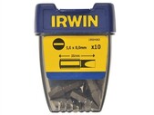 Биты Irwin 25 мм плоский шлиц 1.6 x 80 мм 10 шт (10504362)