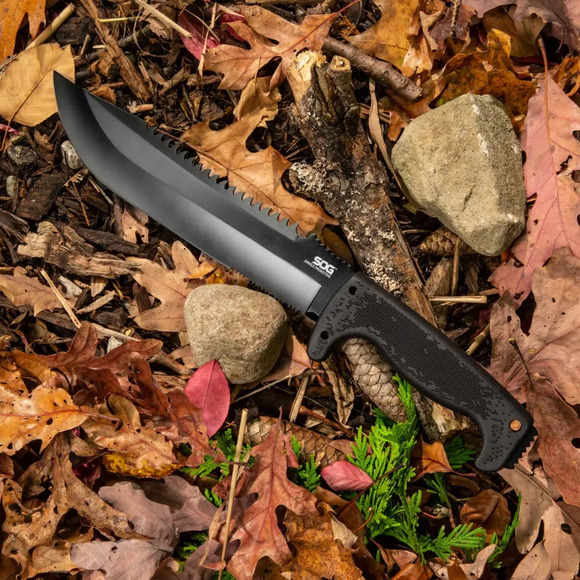 Туристический нож SOG Jungle Primitive Black (SOG F03TN-CP) изображение 10