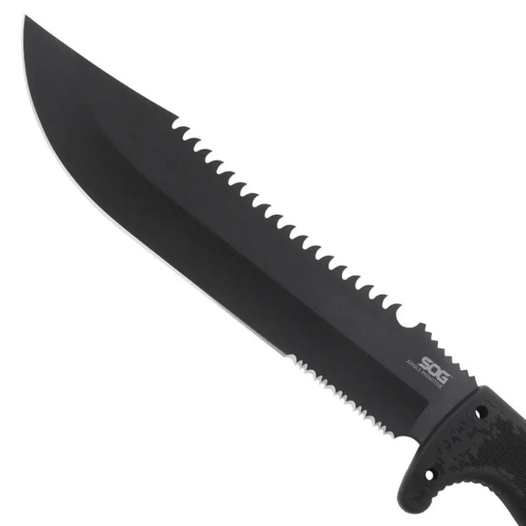 Туристический нож SOG Jungle Primitive Black (SOG F03TN-CP) изображение 5