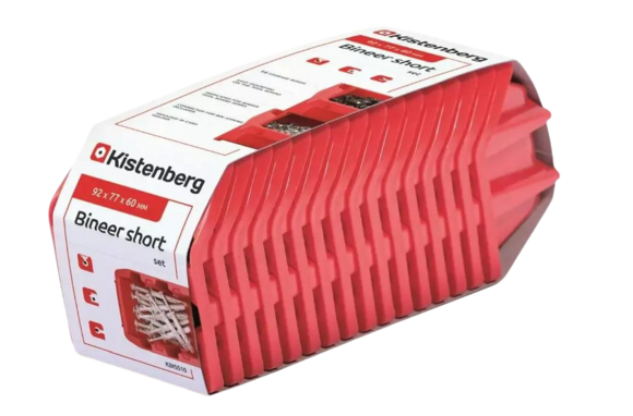 Комплект контейнерів Kistenberg bineer short, червоні  (KBISS10-3020)