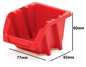 Комплект контейнеров Kistenberg bineer short, красные (KBISS10-3020) изображение 4