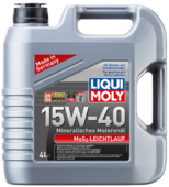 Минеральное моторное масло LIQUI MOLY MoS2 Leichtlauf SAE 15W-40, 4 л (2631)