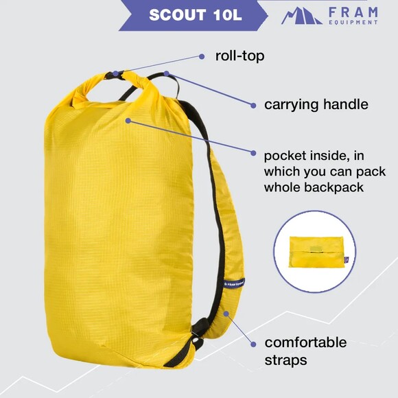 Рюкзак Fram Equipment Scout 10L (жовтий) (id_6889) фото 7