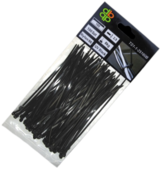 Стяжки кабельні пластикові Bradas 4.8x300 мм, UV BLACK (TS1148300B)