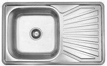 Кухонна мийка Kroner KRP Satin-7848, 0.8 мм (CV022789)