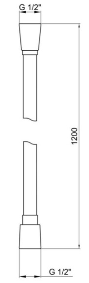 Шланг для душу Kroner KRM-C608 Anti-Twist, 120 см фото 2