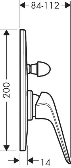 Смеситель для ванны и душа HANSGROHE Novus, со скрытой частью Focus S (71047000+31741180) изображение 4