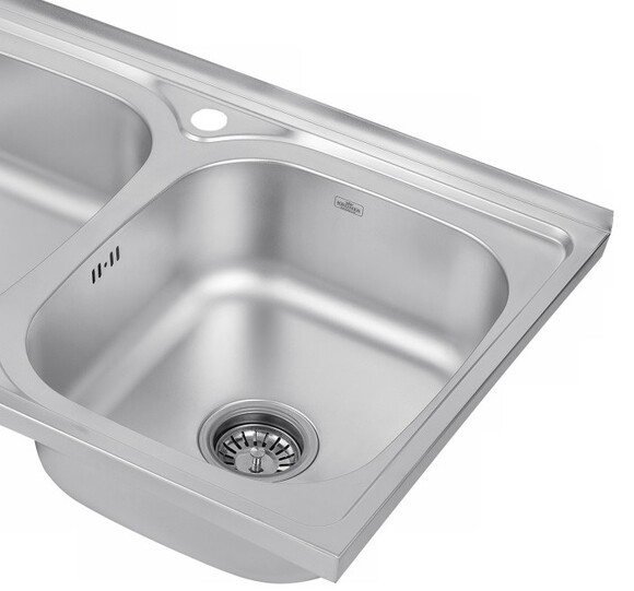 Кухонна мийка накладна Kroner KRP Satin-5080Z, 0.8 мм (CV022822) фото 4