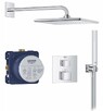 Душевая система скрытого монтажа Grohe QuickFix Precision Cube c Vitalio Rain Mono 310 Cube (34879000) (CV033603)