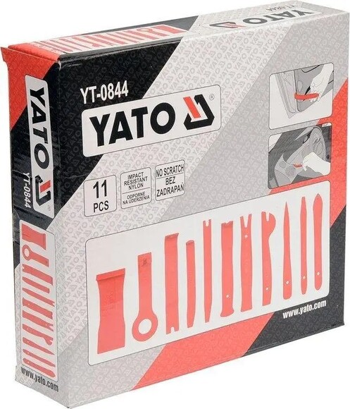 Съемник обивки автомобиля Yato, набор 11 шт (YT-0844) изображение 3