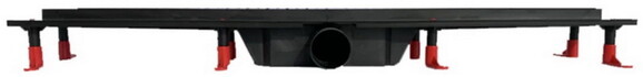 Душевой канал Styron STY-H-70-FF с черной решеткой Гармония, 700 мм изображение 3