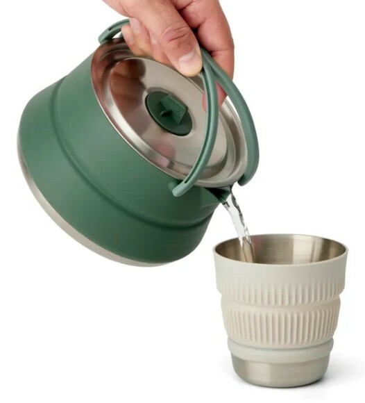 Чайник складной Sea to Summit Detour Stainless Steel Collapsible Kettle 1.6 L, Laurel Wreath Green (STS ACK026011-392001) изображение 4