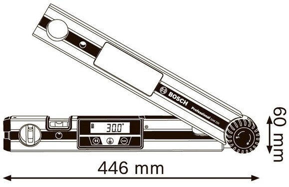 Угломер Bosch GAM 220 Professional (0601076500) изображение 5