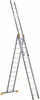 Алюминиевая трехсекционная лестница Техпром P3 9312 3х12 профессиональная