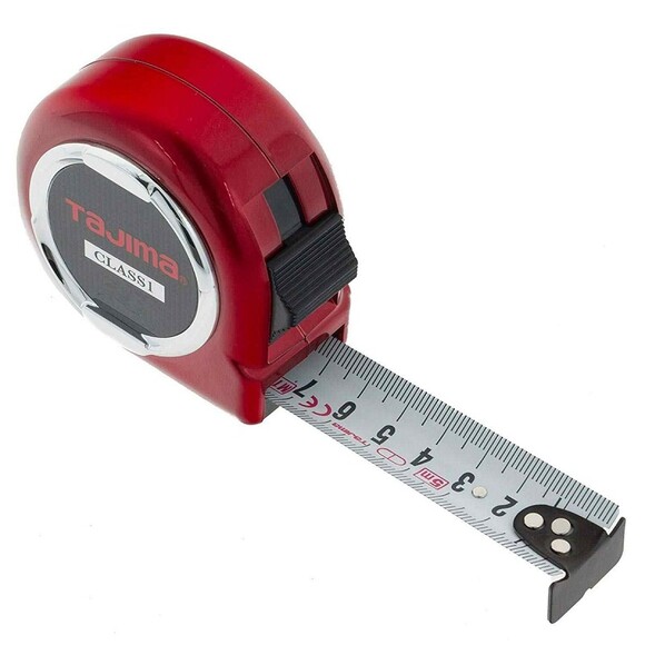 Рулетка прецизионная TAJIMA Hi Lock 1 класс 5мx25мм (H1550MW) изображение 5