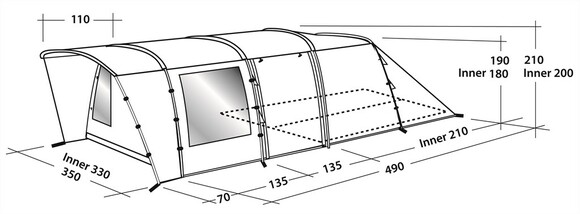 Палатка Easy Camp Palmdale 600 (43272) изображение 8