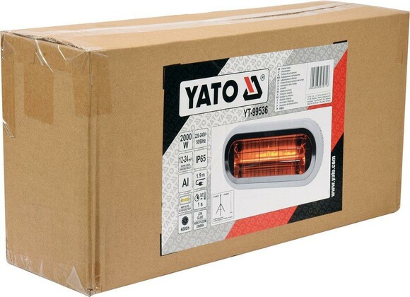 Обігрівач інфрачервоний Yato Low Glare 230 В 2000 Вт (YT-99536) фото 4