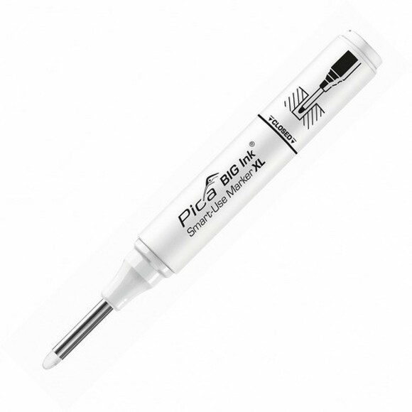 Маркер с длинным носиком Pica BIG Ink Smart-Use Marker XL (белый) (170/52) изображение 4