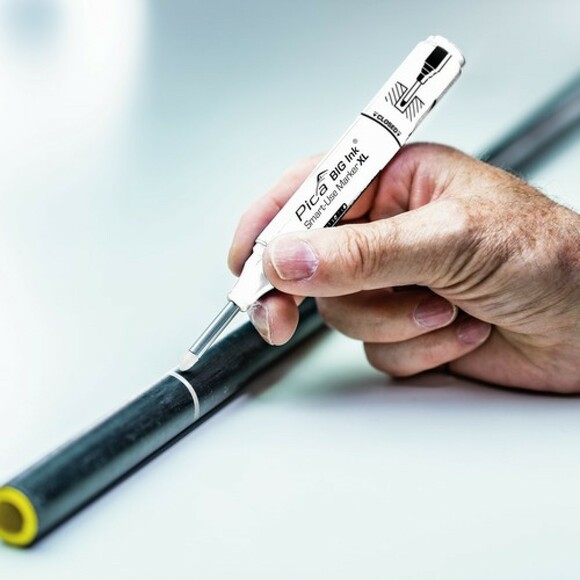 Маркер с длинным носиком Pica BIG Ink Smart-Use Marker XL (белый) (170/52) изображение 9