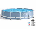Круглый каркасный бассейн Intex (366x76 см) Prism Frame Pool (26712)