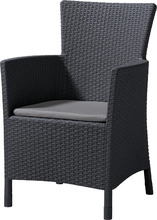 Садовое пластиковое кресло Keter Iowa, графит (215526)