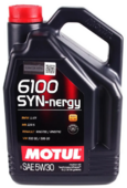 Моторное масло Motul 6100 Syn-nergy, 5W30 5 л (107972)