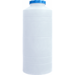 Пластикова ємність Пласт Бак 500 л вузька, вертикальна, біла (00-00000817)
