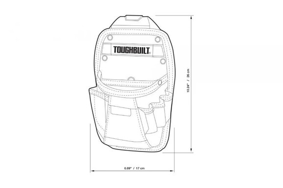 Строительная поясная сумка для ножа ToughBuilt ClipTech (TB-CT-26) изображение 8